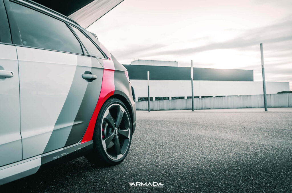 covering audi RS3 blanche bandes type rsr wrapping car inspiration livery